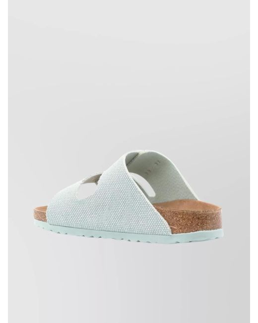 Birkenstock Green Suede Leather Double-Strap Sandals
