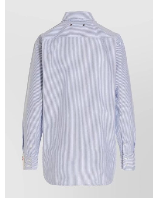 Golden Goose Deluxe Brand Blue Batilda Shirt