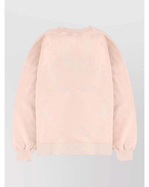 ROTATE BIRGER CHRISTENSEN Pink Oversized Cotton Jumper