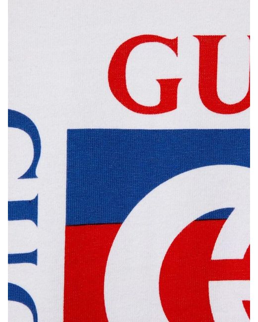 Gucci White Interlocking G Cotton Jersey T-Shirt for men