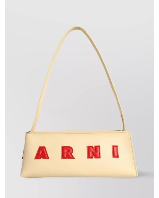 Marni Pink Museo Leather Shoulder Bag