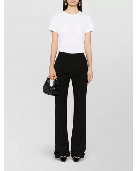 Tom Ford White Cotton Logo-Embroidered T-Shirt