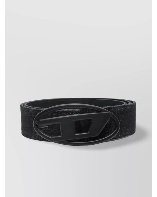 DIESEL Black Denim Belt for men