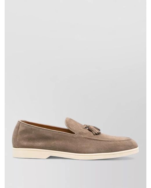 Doucal's Natural Suede Loafers for men