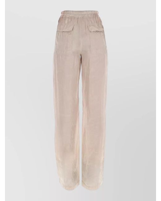 Rick Owens Natural Wide-Leg Trousers