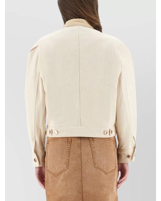 Isabel Marant Natural Cotton Fitted Jacket