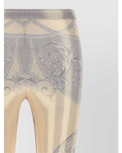 Versace White La Coupe Des Dieux Leggings