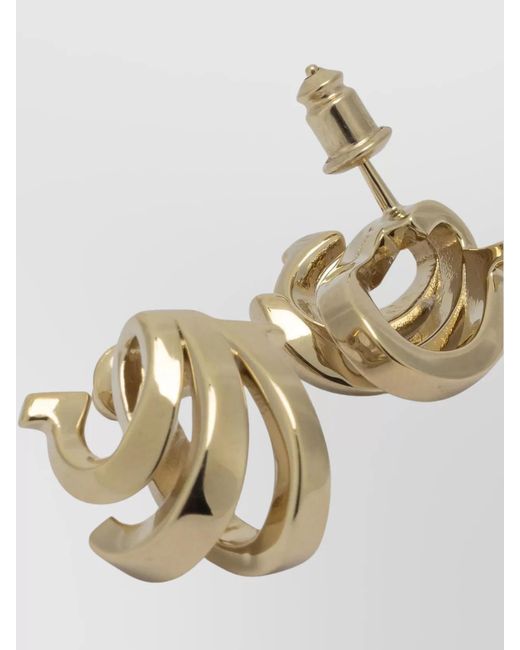 Ferragamo Metallic Brass Earrings