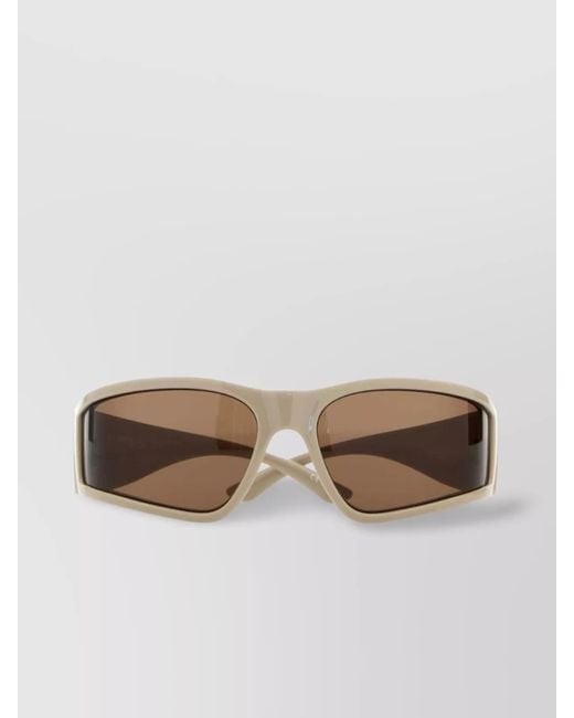 Balenciaga Multicolor Sand Acetate Rectangular Frame Sunglasses