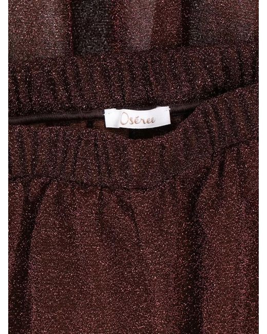 Oseree Brown Oséree Lumière Wide-Leg Pants
