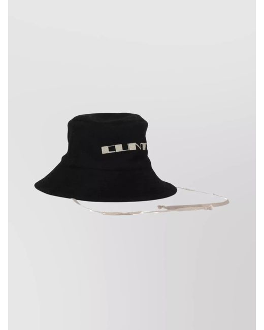 Rick Owens Black Wide Brim Gilligan Style Hat