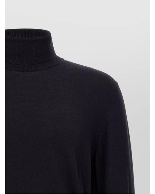 Zanone Blue Turtleneck Sweater Long Sleeves for men