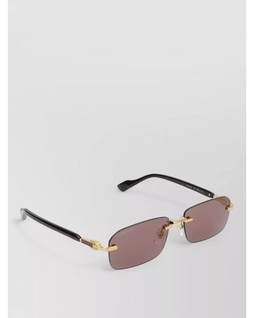 Gucci Pink Sunglasses Gg1221S 002 Rectangular Lenses for men