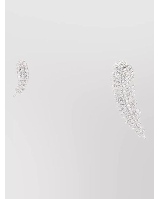 Swarovski White Metal Earrings