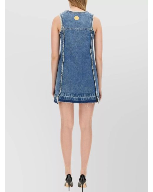 Moschino Blue Denim Mini Dress