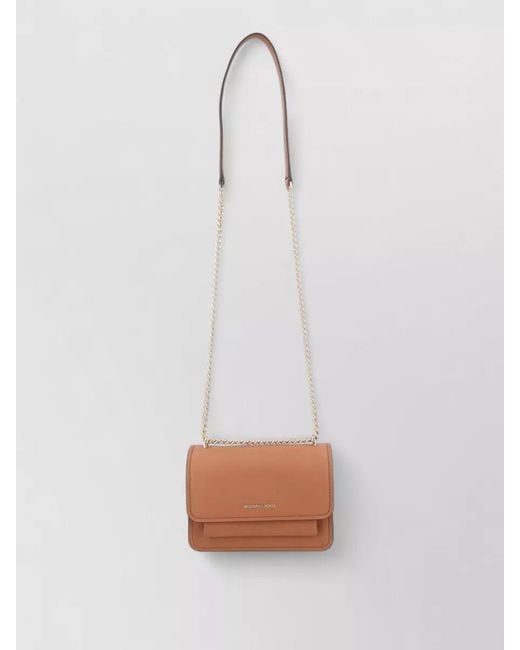 Michael Kors White Crossbody Bag Adjustable Strap And Chain
