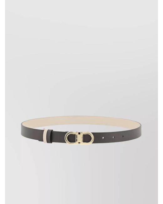 Ferragamo Multicolor Reversible Leather Belt-Tone Buckle