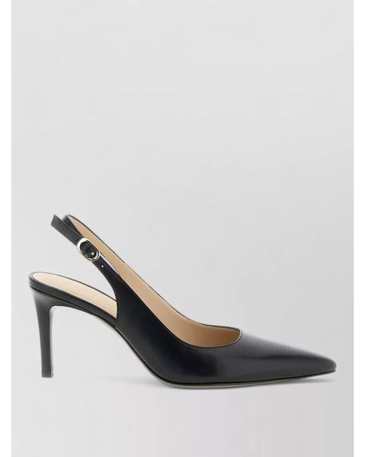 Stuart Weitzman White Power Slingback Pumps Pointed Toe Stiletto