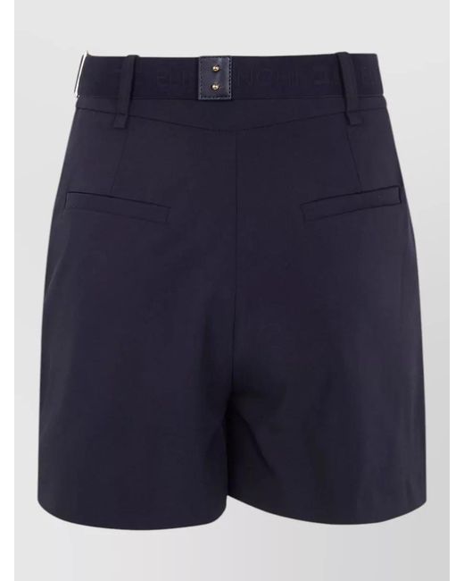 Elisabetta Franchi Blue Belted Tailored Shorts