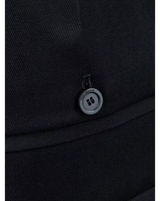 Balenciaga Blue Wool Straight Skirt