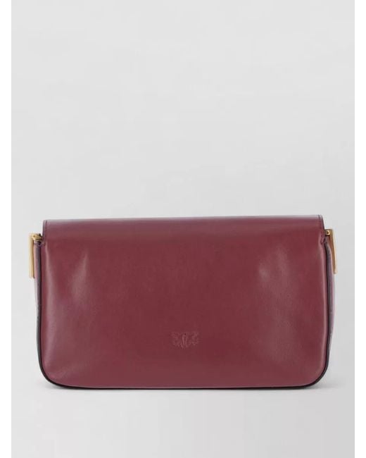 Pinko Purple Chain Strap Shoulder Bag Tone Hardware