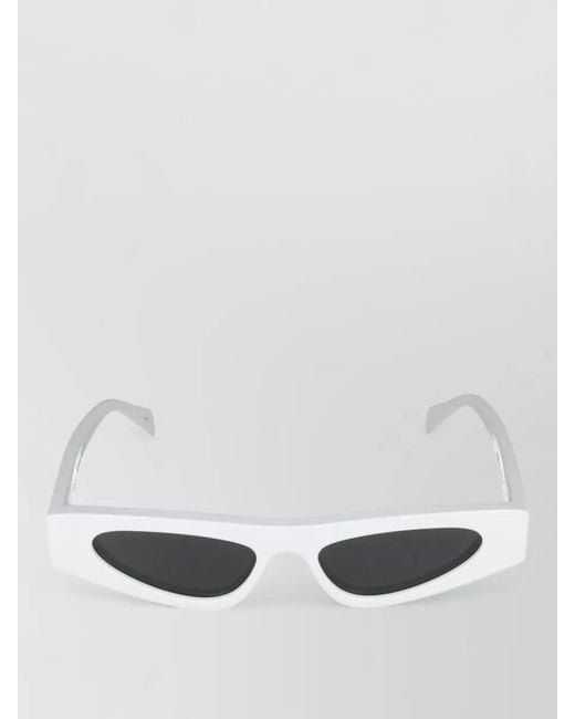 Gucci White Sunglasses Gg1779S 002 Angular Frame