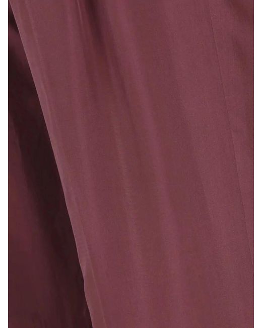 Saint Laurent High Waist Tailored Silk Habotai Trousers