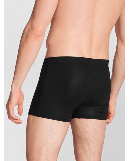 Calida Black Boxer Underwear Stretch Fit Elastic Waistband for men