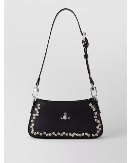 Vivienne Westwood White Tasha Mini Shoulder Bag Smooth Leather