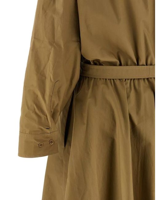Nude Green Belted Dress Long And Short Sleeves
