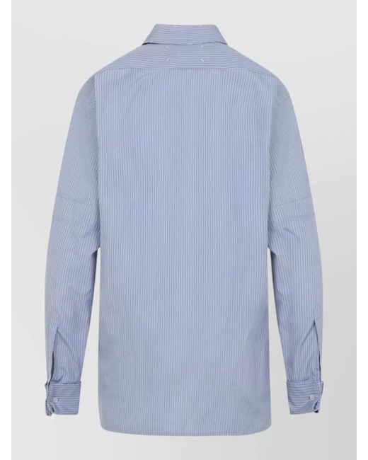 Maison Margiela Blue Striped Shirt