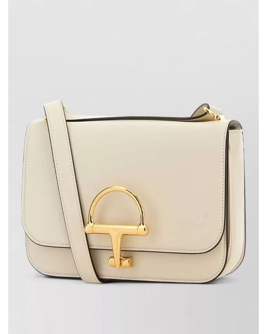 Gucci Natural Small Leather Crossbody Bag