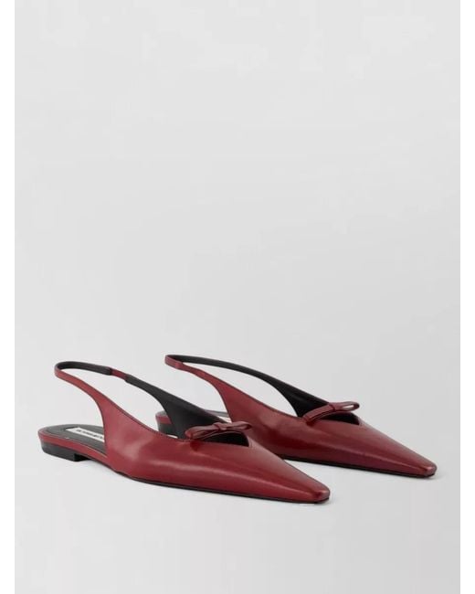 Victoria Beckham Brown Leather Mules