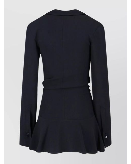 The Attico Blue Slim-Fit Mini Dress