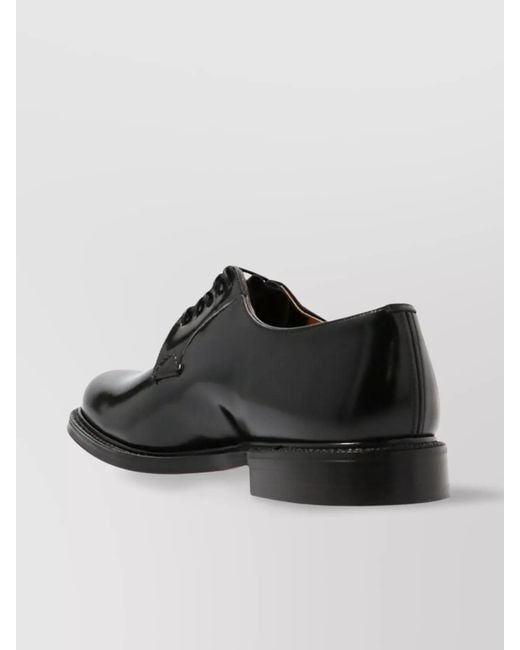 Church's Black Leather Derby Lace-Up Shoes for men