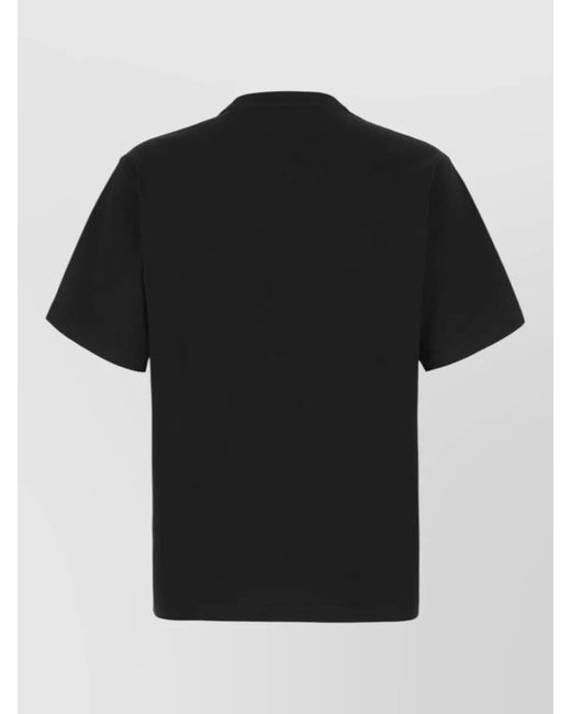 Dolce & Gabbana Black Cotton Crew Neck Short Sleeve T Shirt for men