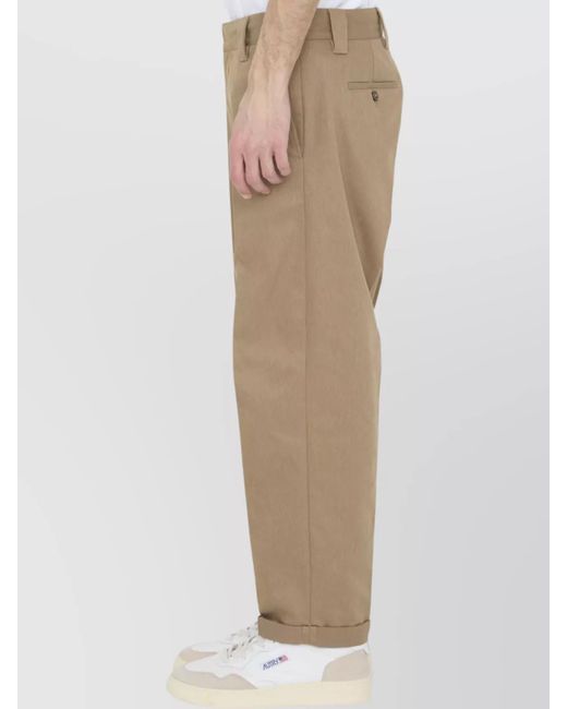 Golden Goose Deluxe Brand Natural Straight-Leg Chino Trousers for men