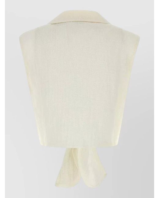 LeKasha Natural Linen Sanabog Shirt Sheer Sleeveless for men