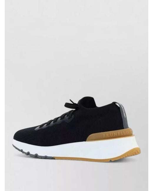 Brunello Cucinelli White Rubber Low-Top Sneakers for men