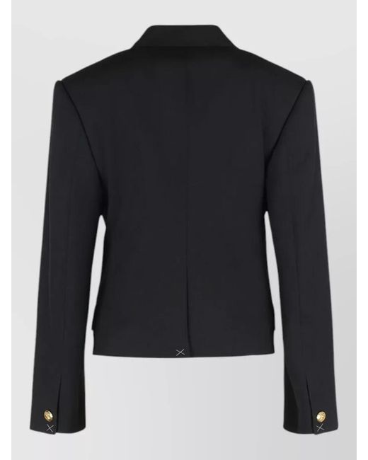 Céline Black Double Breasted Jacket Tone Buttons