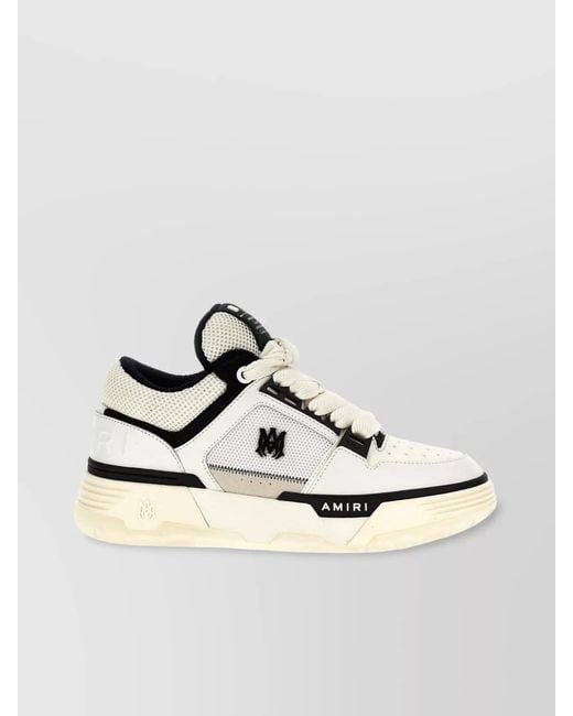 Amiri Metallic 'Padded Collar' Sneakers With Perforated Toe for men