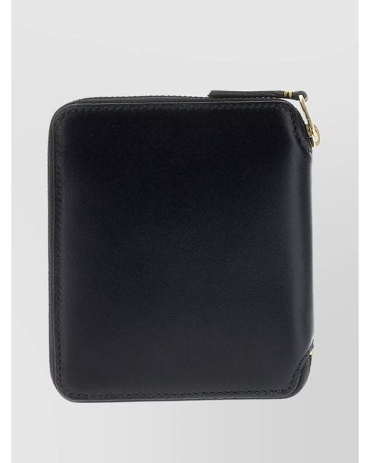 Comme des Garçons Black Leather Zip-Around Wallet