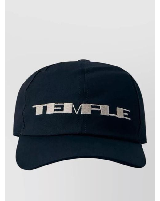 Rick Owens Blue Embroidered Baseball Cap for men