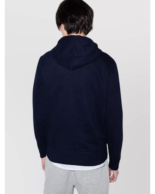 Polo Ralph Lauren Blue Logo-Embroidered Hoodie for men