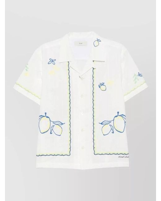 DUNST Natural Cotton Shirt Relaxed Fit Short Sleeves