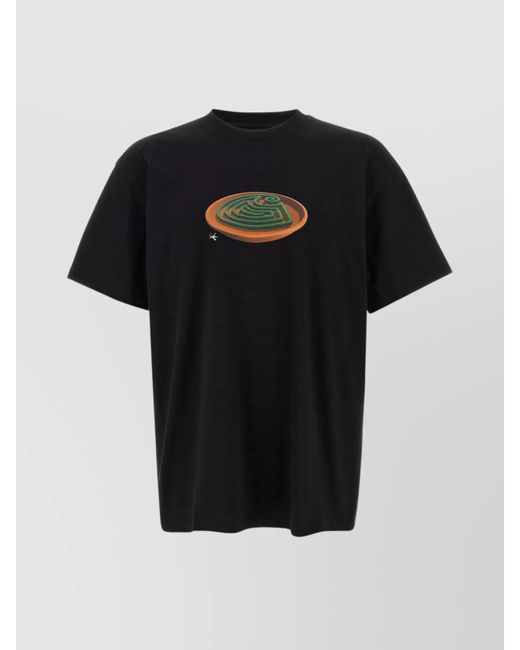 Carhartt Black 'Spiral' Crew Neck Graphic Print T-Shirt for men