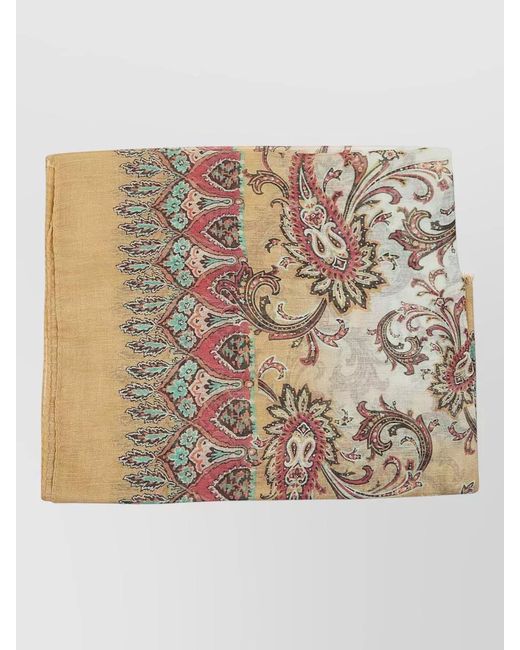 Etro Natural Floral-Paisley Scarf for men