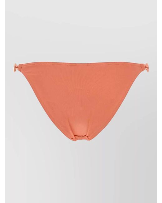 Eres White Stretch Nylon Farrah Low Rise Bikini Bottom