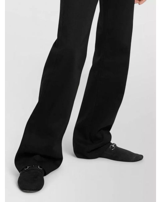 Gucci Black Color Block Crew Neck Knitwear Long Sleeves for men