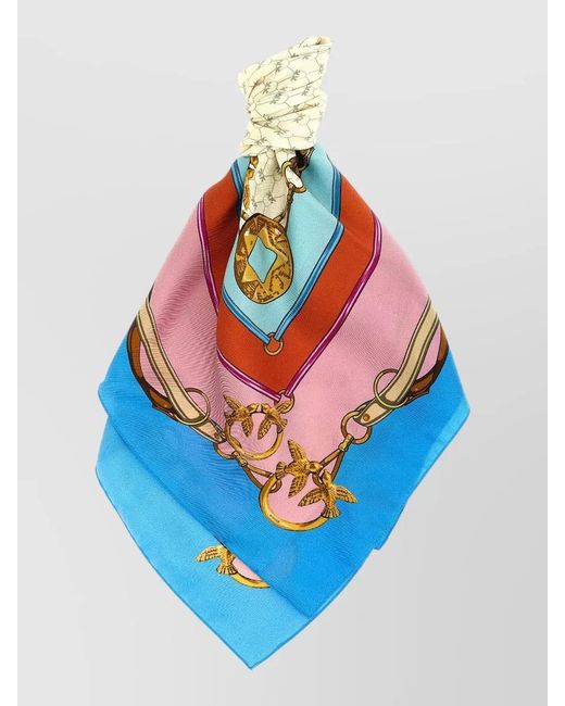 Pinko Blue Silk Scarves